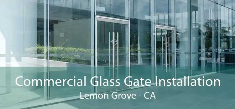 Commercial Glass Gate Installation Lemon Grove - CA