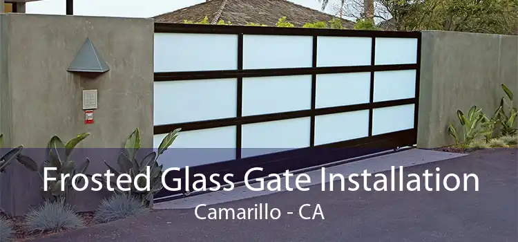 Frosted Glass Gate Installation Camarillo - CA