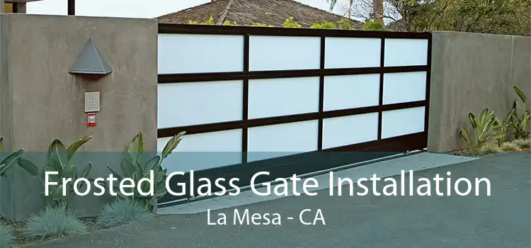 Frosted Glass Gate Installation La Mesa - CA