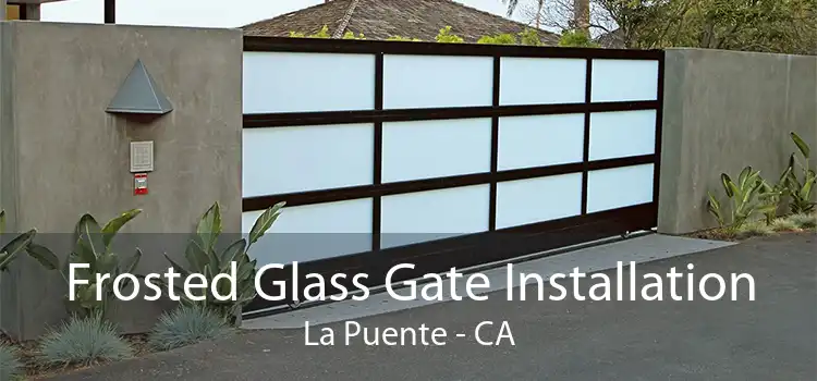 Frosted Glass Gate Installation La Puente - CA