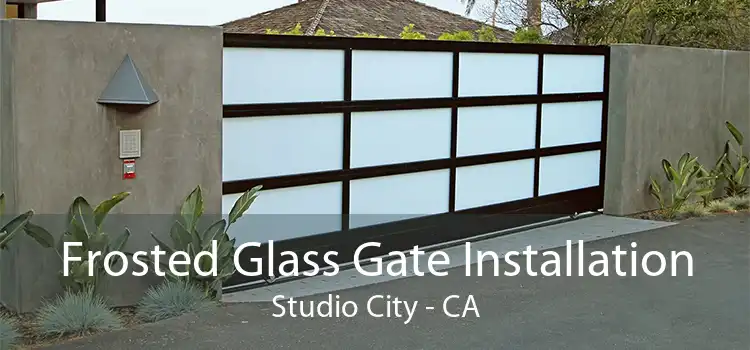 Frosted Glass Gate Installation Studio City - CA