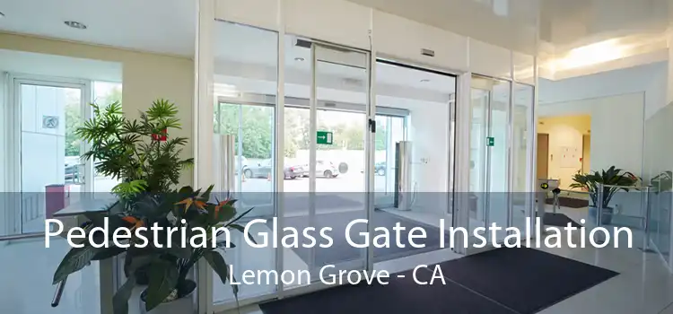 Pedestrian Glass Gate Installation Lemon Grove - CA