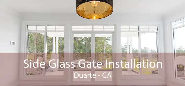 Side Glass Gate Installation Duarte - CA