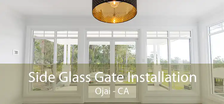 Side Glass Gate Installation Ojai - CA