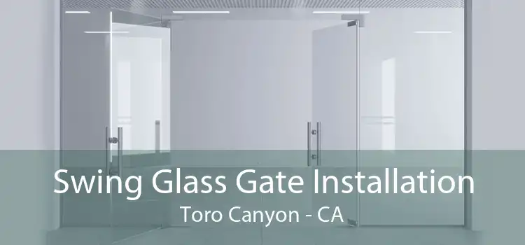 Swing Glass Gate Installation Toro Canyon - CA