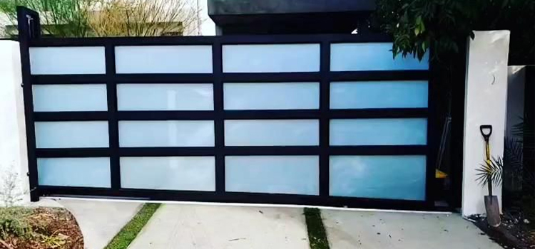 Automatic Glass Driveway Gate Installation in La Puente, CA